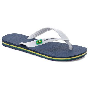 Niebieskie Japonki Ipanema Wygodne Obuwie Damskie. Niebieskie klapki Ipanema, bez wzorów, z materiału, bez obcasa. Za 89,99 zł.