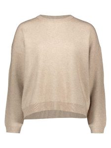 ONLY Sweter w kolorze beżowym rozmiar: XS. Brązowe swetry oversize ONLY, s, bez wzorów, z materiału, bez ramiączek. Za 104,99 zł.