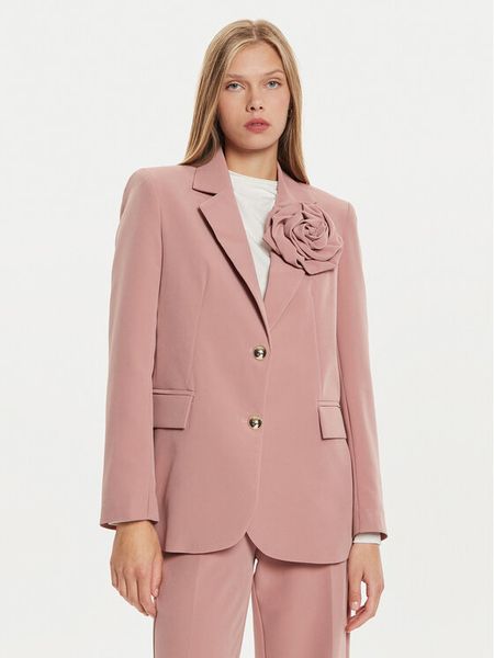 Maryley Marynarka 24IB202/43CA Różowy Regular Fit. Czerwone marynarki i żakiety Maryley, s, bez wzorów, z syntetyku. Za 349,99 zł.