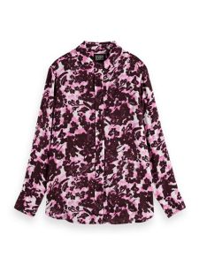 Scotch & Soda Koszula w kolorze bordowo-jasnoróżowym rozmiar: 34. Czerwone koszule Scotch & Soda, bez wzorów, z wiskozy, bez kołnierzyka, bez ramiączek. Za 122,96 zł.