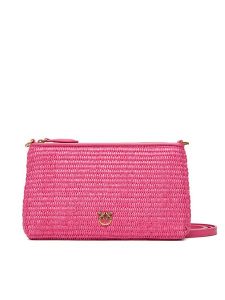 PINKO Torebka Flat Horizontal Mini PE 25 PCPL 104277 A2CF Różowy. Czerwone torebki klasyczne Pinko, bez wzorów, z syntetyku, bez dodatków. Za 329,99 zł.