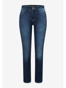 More & More Dżinsy - Slim fit - w kolorze granatowym rozmiar: 42. Niebieskie jeansy More & More, z aplikacjami, z podwyższonym stanem. Za 166,88 zł.