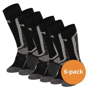 Skarpety snowboardowe Xtreme, 6 par, Multi Czarny. Czarne skarpetki XTREME SOCKSWEAR, bez wzorów. Za 499,99 zł.