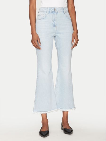 Marella Jeansy Fcrop 2513181114 Niebieski Flare Fit. Niebieskie jeansy Marella, bez wzorów, z bawełny. Za 409,99 zł.