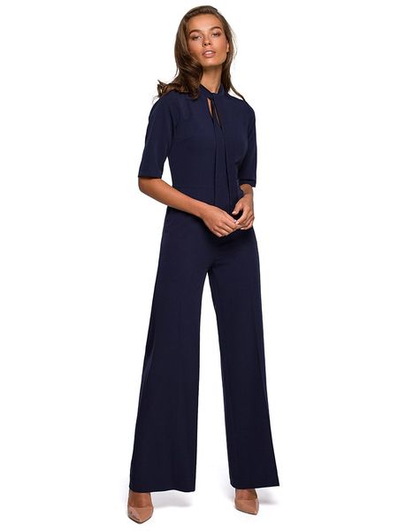 Stylove Kombinezon w kolorze granatowym rozmiar: XL. Niebieskie kombinezony Stylove, xl, bez wzorów, bez kołnierzyka, bez ramiączek. Za 200,60 zł.