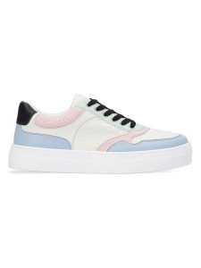 Liu Jo Sneakersy w kolorze kremowo-jasnoróżowo-turkusowym rozmiar: 36. Brązowe trampki Liu Jo, bez wzorów, bez zapięcia. Za 171,28 zł.