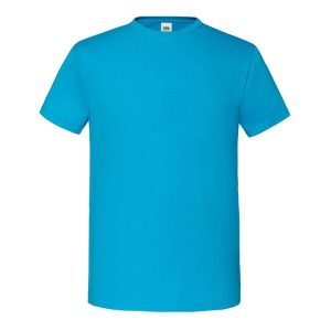 Kultowa Koszulka Unisex Dla Dorosłych. Niebieskie bluzki FRUIT OF THE LOOM, m, bez wzorów, sportowe, bez kołnierzyka, bez ramiączek. Za 33,99 zł.