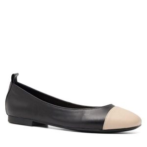 Baleriny GINO ROSSI. Czarne balerinki Gino Rossi, bez wzorów, bez obcasa, bez zapięcia. Za 199,99 zł.