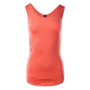 Koszulka bezrękawnik damski Hi-Tec Lady Malia - pomarańczowa, Rozmiar S. Brązowe bluzki Hi-tec, s, bez wzorów, z elastanu, sportowe, bez kołnierzyka, bez ramiączek. W wyprzedaży za 49,99 zł.
