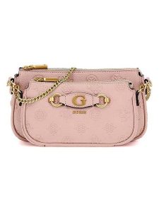 Guess Torebka w kolorze jasnoróżowym - 24 x 13 x 5 cm rozmiar: onesize. Różowe torebki klasyczne Guess, z aplikacjami, z materiału, przez ramię, z tłoczeniem, bez dodatków. Za 382,13 zł.
