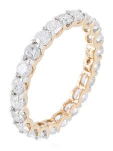 Maison héritage PARIS Złoty pierścionek "Mon tour complet" z diamentami rozmiar: 52. Żółte pierścionki Maison héritage PARIS, z diamentem, złote. Za 10 831,99 zł.