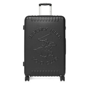 Walizka duża Beverly Hills Polo Club. Czarne walizki Beverly Hills Polo Club, bez wzorów, duże. Za 399,99 zł.