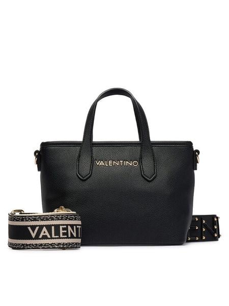 Valentino Torebka Dea Re VBS9UM06 Czarny. Czarne torebki klasyczne Valentino, bez wzorów, ze skóry, bez dodatków. Za 549,99 zł.