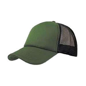 5panelowa Czapka Trucker Rapper. Zielone czapki ATLANTIS, bez wzorów. Za 42,99 zł.