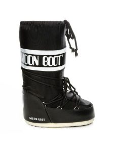 Moon Boot Śniegowce Nylon 14004400 001 Czarny. Czarne buty zimowe Moon Boot, z nylonu, bez obcasa, bez zapięcia. Za 539,99 zł.