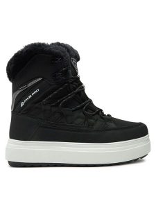 Alpine Pro Śniegowce Ikeda LBTD537990 Czarny. Czarne buty zimowe Alpine Pro, z materiału, bez obcasa, bez zapięcia. Za 439,99 zł.