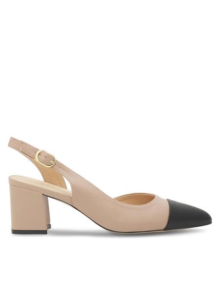 Clara Barson Czółenka Rachelle WYL3262-3 Beżowy. Brązowe czółenka Clara Barson, bez wzorów, z syntetyku, bez obcasa, bez zapięcia. Za 119,99 zł.