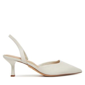 Czółenka Aldo. Białe czółenka ALDO, bez wzorów, bez obcasa, bez zapięcia. Za 379,99 zł.