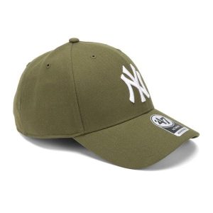 Czapka z daszkiem 47 Brand MLB New York Yankees MVP. Zielone czapki 47 Brand, bez wzorów. Za 79,99 zł.