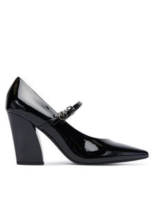 PINKO Czółenka Viola 01 SD0415E002 Czarny. Czarne czółenka Pinko, bez wzorów, ze skóry, bez obcasa, bez zapięcia. Za 719,99 zł.