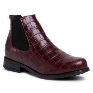 Sztyblety Jenny Fairy. Czerwone botki Jenny Fairy, bez wzorów, bez obcasa, na płaskiej podeszwie, bez zapięcia. Za 57,99 zł.