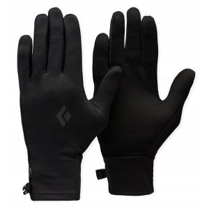 Rękawiczki do ekranów dotykowych Black Diamond. Czarne rękawiczki Black Diamond, bez wzorów. Za 115,99 zł.