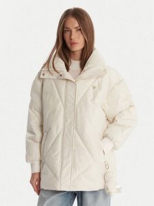 Guess Kurtka zimowa V5BL13 WHHZ2 Écru Regular Fit. Kurtki Guess, na zimę, l, z aplikacjami, z syntetyku, bez kaptura. Za 499,99 zł.