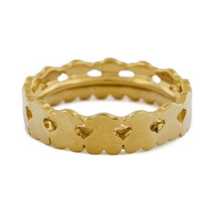 Pierścionek TOUS. Żółte pierścionki Tous, złote. Za 499,99 zł.