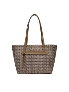 DKNY Torebka Bryant R43AFE20 Brązowy. Brązowe torebki klasyczne DKNY, bez wzorów, ze skóry, bez dodatków. Za 699,99 zł.