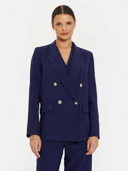 ViCOLO Marynarka TB0223 Granatowy Regular Fit. Niebieskie marynarki i żakiety ViCOLO, s, bez wzorów, z wiskozy. Za 499,99 zł.