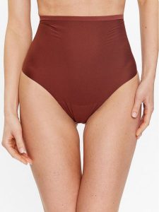 Triumph Stringi Shape Smart 10209535 Brązowy. Brązowe stringi Triumph, bez wzorów, z syntetyku. Za 72,00 zł.