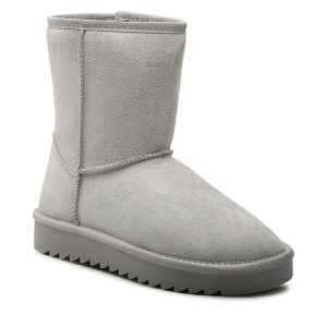 Śniegowce Jenny Fairy. Szare buty zimowe Jenny Fairy, bez obcasa, bez zapięcia. Za 159,99 zł.