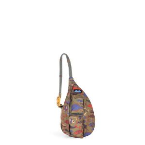 Plecak miejski Kavu Mini Slingback - fish tessellate. Zielone plecaki KAVU. Za 219,99 zł.