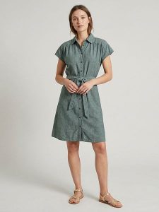 MOSS COPENHAGEN Sukienka "Viana" w kolorze zielonym rozmiar: XS. Zielone sukienki Moss Copenhagen, xs, bez wzorów, z tkaniny, bez kołnierzyka, bez ramiączek, mini. Za 140,20 zł.
