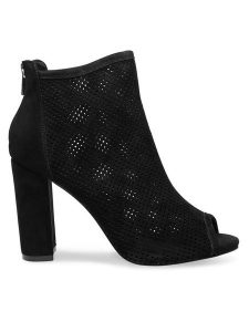 Sergio Bardi Botki W17SS715-14Z-SB Czarny. Czarne botki Sergio Bardi, bez wzorów, ze skóry, bez obcasa, na słupku, bez zapięcia. Za 239,00 zł.