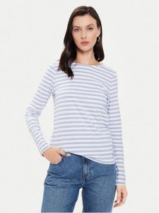 Tamaris Apparel Bluzka Asolo TAW0602 Niebieski Regular Fit. Niebieskie bluzki Tamaris Apparel, l, bez wzorów, z bawełny, bez kołnierzyka, bez ramiączek. Za 109,99 zł.