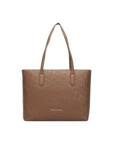Valentino Torebka Gynevra Re VBSA6801 Beżowy. Brązowe shopper bag Valentino, bez wzorów, ze skóry, bez dodatków. Za 749,99 zł.