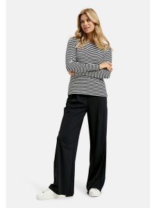 Milano Italy Koszulka w kolorze granatowo-białym rozmiar: XL. Białe bluzki Milano Italy, xl, bez wzorów, z bawełny, bez kołnierzyka, bez ramiączek. Za 86,99 zł.