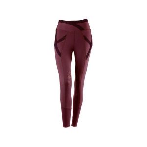 Damskie legginsy jeździeckie o średniej przyczepności Tattini Aloe. Czerwone legginsy TATTINI, bez wzorów, z materiału. Za 394,00 zł.