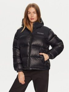 Napapijri Kurtka zimowa NP0A4GWC Czarny Regular Fit. Czarne kurtki Napapijri, na zimę, xl, bez wzorów, z syntetyku, bez kaptura. Za 599,99 zł.