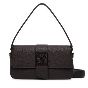 Torebka Armani Exchange. Brązowe torebki klasyczne Armani Exchange, bez wzorów, bez dodatków. Za 629,99 zł.