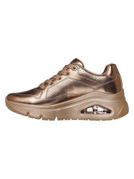 Skechers Skórzane sneakersy w kolorze złotym rozmiar: 38. Żółte trampki Skechers, bez wzorów, bez zapięcia. Za 306,01 zł.