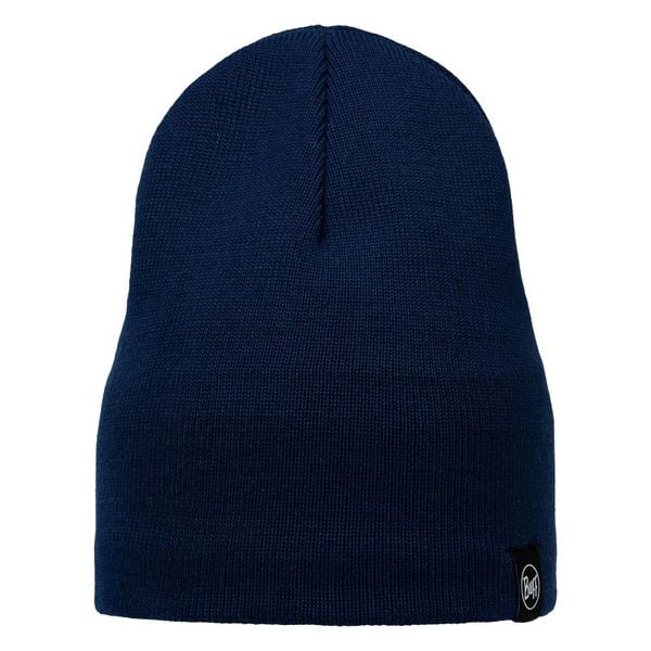 Czapka BUFF KNITTED & FLEECE BAND BEANIE LILON SHORT MIDNIGHT. Niebieskie czapki Buff, bez wzorów, sportowe. Za 119,90 zł.