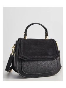 Christian Laurier Skórzana torebka "Lali" w kolorze czarnym - 23 x 20 x 11 cm rozmiar: onesize. Czarne torebki klasyczne Christian Laurier, bez wzorów, z materiału, przez ramię, bez dodatków. Za 279,78 zł.