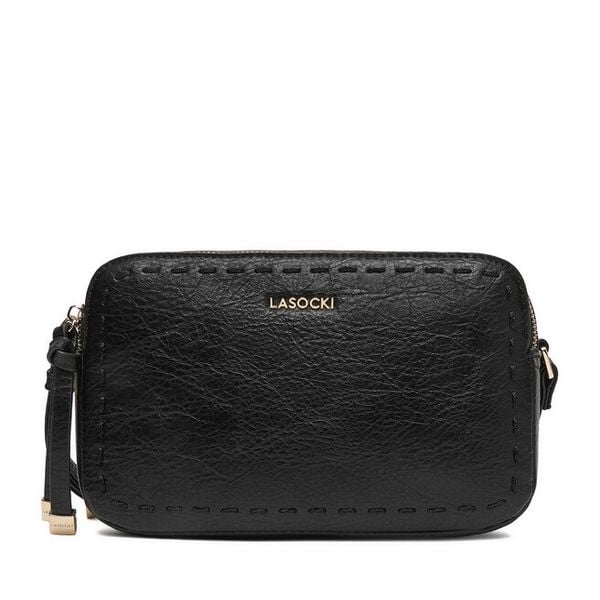 Torebka Lasocki. Czarne listonoszki Lasocki, bez wzorów, bez dodatków. Za 159,99 zł.