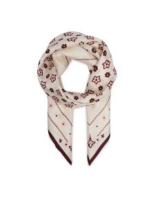 Coach Chusta jedwabna 29CEH36 Kremowy. Białe apaszki i chusty Coach, bez wzorów, z jedwabiu. Za 399,99 zł.