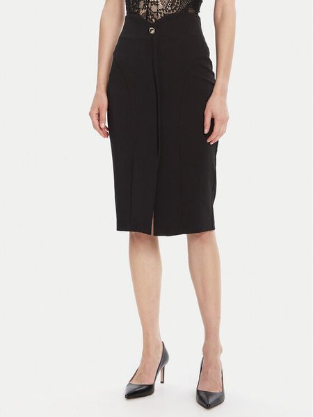 Rinascimento Spódnica ołówkowa CFC0125561003 Czarny Slim Fit. Czarne spódnice Rinascimento, s, bez wzorów, z syntetyku. Za 329,99 zł.