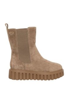 Patrizia Pepe Sztyblety w kolorze beżowo-czarnym rozmiar: 38. Brązowe buty sportowe Patrizia Pepe, bez wzorów, bez zapięcia. Za 478,99 zł.