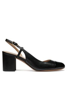 Geox Czółenka D Virnilisa 65 D55YYA 0TUHH C9999 Czarny. Czarne czółenka Geox, bez wzorów, ze skóry, bez obcasa, bez zapięcia. Za 279,99 zł.