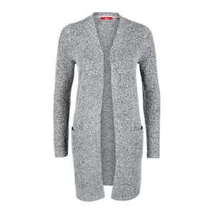 S.Oliver Ladies Cardigan 14.710.64.4741.98X0 Szary Melanż (Rozmiar 34). Swetry klasyczne marki s.Oliver. W wyprzedaży za 152,00 zł.